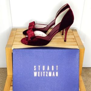 👠Stuart Weitzman 👠ruby red stiletto heels 11M 👠👠👠